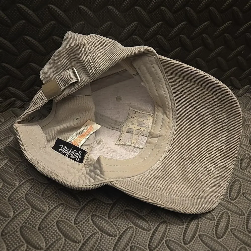 Harry Potter Hufflepuff Crest Youth Strapback Hat Gray Adjustable Cap